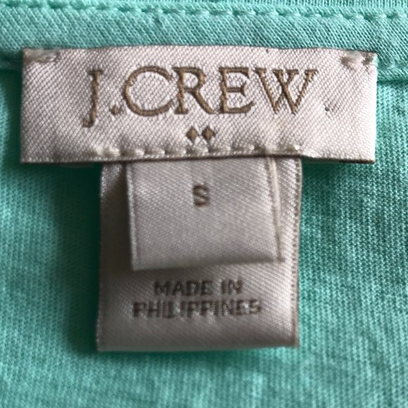 J CREW MINT GREEN LACE PANEL COTTON TANK TOP - Picture 3 of 4